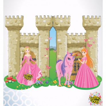 Themez Only Princess Paper Invitation Card With Env. 10 Piece Pack